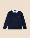 Brooks Brothers Kids' Cotton Blend Polo Sweatshirt In Blue