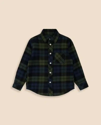 BROOKS BROTHERS BROOKS BROTHERS BOYS COTTON BRUSHED FLANNEL SHIRT