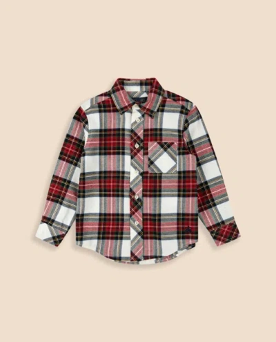 BROOKS BROTHERS BROOKS BROTHERS BOYS COTTON BRUSHED FLANNEL SHIRT