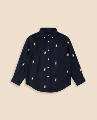 Brooks Brothers Kids'  Boys Cotton Oxford Sport Shirt In Blue