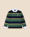 Brooks Brothers Boys Cotton Rugby Shirt In Multi