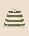 Brooks Brothers Boys Cotton Rugby Shirt In Green