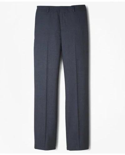 Brooks Brothers Kids'  Boys Junior Plain-front Wool Suit Pants In Grey