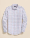 Brooks Brothers Kids'  Boys Non-iron Broadcloth Polo Button-down Collar Check Sport Shirt In Multi
