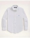 Brooks Brothers Kids'  Boys Non-iron Stretch Cotton Oxford Sport Shirt In White
