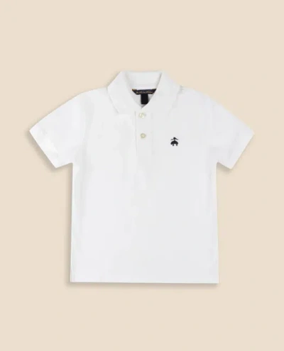 Brooks Brothers Kids'  Boys Pique Polo Shirt In White
