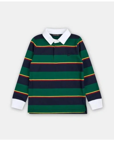 Brooks Brothers Kids'  Boys Rugby Shirt In Navy