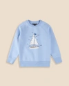 Brooks Brothers Boys Sailboat Sweatshirt In Blue