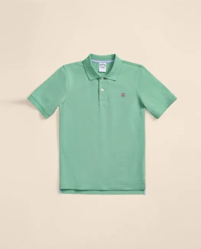 Brooks Brothers Kids'  Boys Short-sleeve Pique Polo In Green