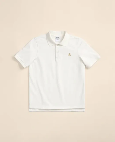 Brooks Brothers Kids'  Boys Short-sleeve Pique Polo In White