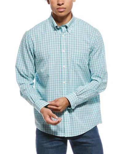 Brooks Brothers Broadcloth Seasonal Pattern Shirt In Blue