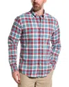 Brooks Brothers Brushed Twill Regular Fit Wool-blend Shirt In Blue