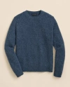 Brooks Brothers Brushed Wool Crewneck Sweater In Blue