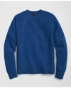 Brooks Brothers Brushed Wool Crewneck Sweater In Blue