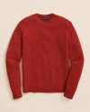 Brooks Brothers Brushed Wool Crewneck Sweater In Red