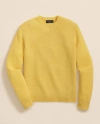 Brooks Brothers Brushed Wool Crewneck Sweater In Yellow