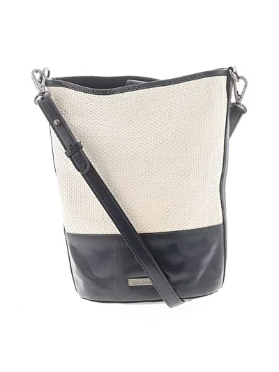 Pre-owned Brooks Brothers Bucket Bag In Ivory