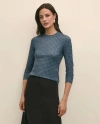 Brooks Brothers Buttery Soft Long-sleeve Tee In Foulard Print In Blue