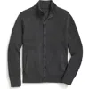 Brooks Brothers Supima Cotton Ribbed Mock Neck Cardigan In Gray