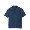 Brooks Brothers Cable Stitch Cotton Button-up Polo Sweater In Medium Indigo Heather