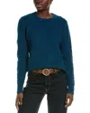 Brooks Brothers Supima Cotton Cable Crewneck Sweater In Blue
