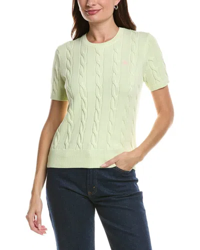 Brooks Brothers Cable Sweater In Green