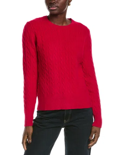 Brooks Brothers Cable Sweater In Pink