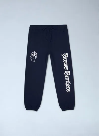 Brooks Brothers California Collegiate Track Pants In Blue