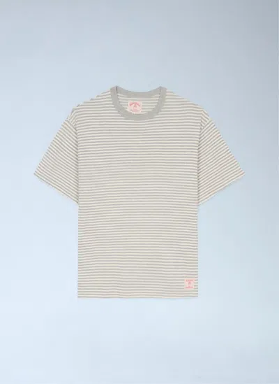 Brooks Brothers California Striped T-shirt In Neutral