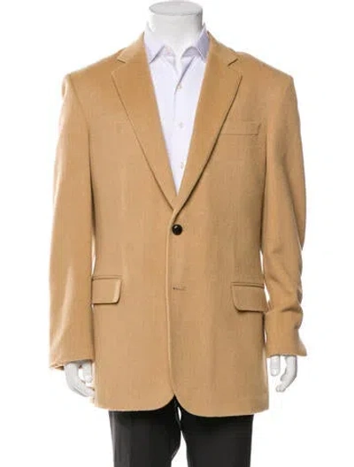 Pre-owned Brooks Brothers Camel Hair Blazer In Brown