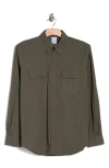 BROOKS BROTHERS BROOKS BROTHERS CANVAS SAFARI REGULAR FIT BUTTON-DOWN SHIRT