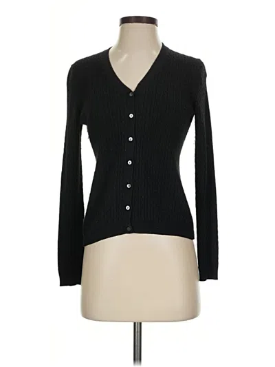 Pre-owned Brooks Brothers Cardigan Sweater In Black