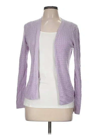 Pre-owned Brooks Brothers Cardigan Sweater In Purple