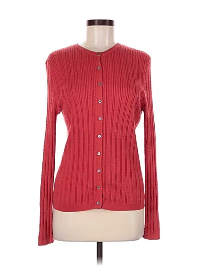 Pre-owned Brooks Brothers Cardigan Sweater In Red