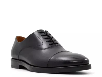 Brooks Brothers Carnegie Cap Toe Oxford In Black