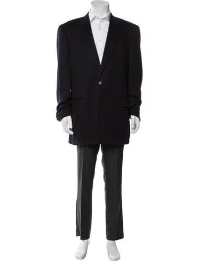 Pre-owned Brooks Brothers Cashmere Blazer In Blue