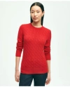 Brooks Brothers Cashmere Crewneck Sweater In Red