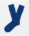 Brooks Brothers Cashmere Crew Socks In Bright Blue