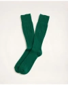 Brooks Brothers Cashmere Crew Socks In Bright Green