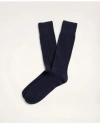 Brooks Brothers Cashmere Crew Socks In Navy