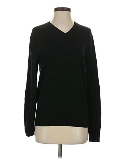 Pre-owned Brooks Brothers Cashmere Pullover Sweater In Black