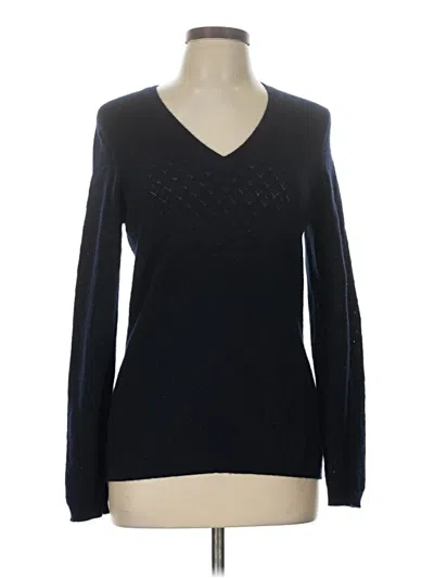 Pre-owned Brooks Brothers Cashmere Pullover Sweater In Black