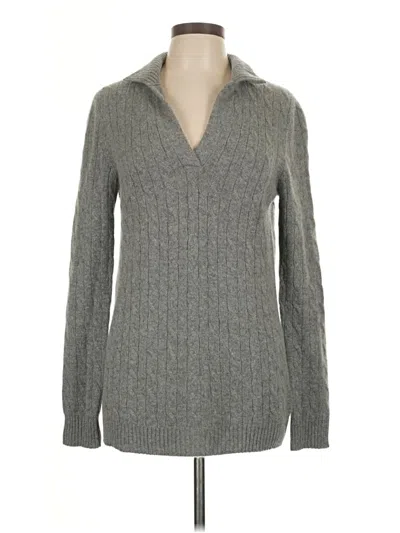 Pre-owned Brooks Brothers Cashmere Pullover Sweater In Gray