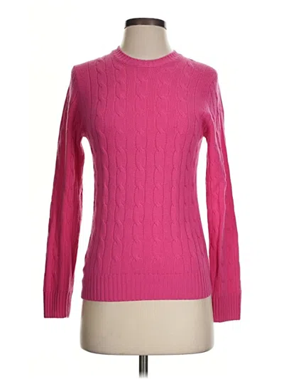 Pre-owned Brooks Brothers Cashmere Pullover Sweater In Pink