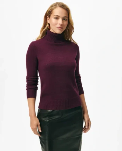 Brooks Brothers Cashmere Turtleneck Sweater In Burgundy