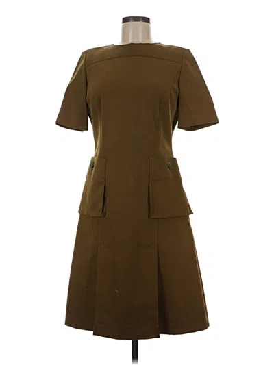 Pre-owned Brooks Brothers Casual Dress In Brown