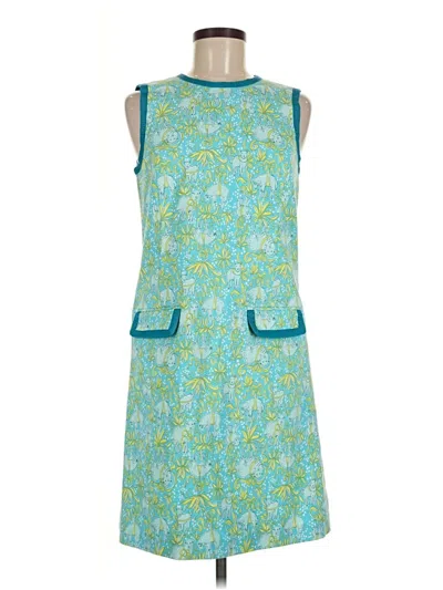 Pre-owned Brooks Brothers Casual Dress In Teal