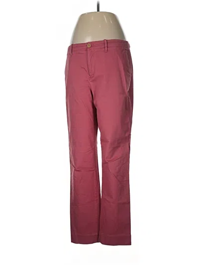 Pre-owned Brooks Brothers Casual Pants In Burgundy