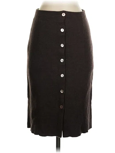 Pre-owned Brooks Brothers Casual Skirt In Brown