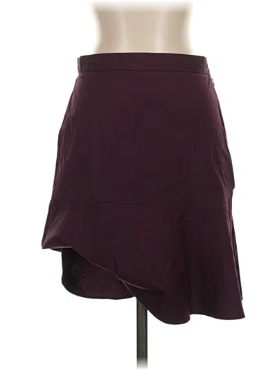 Pre-owned Brooks Brothers Casual Skirt In Burgundy